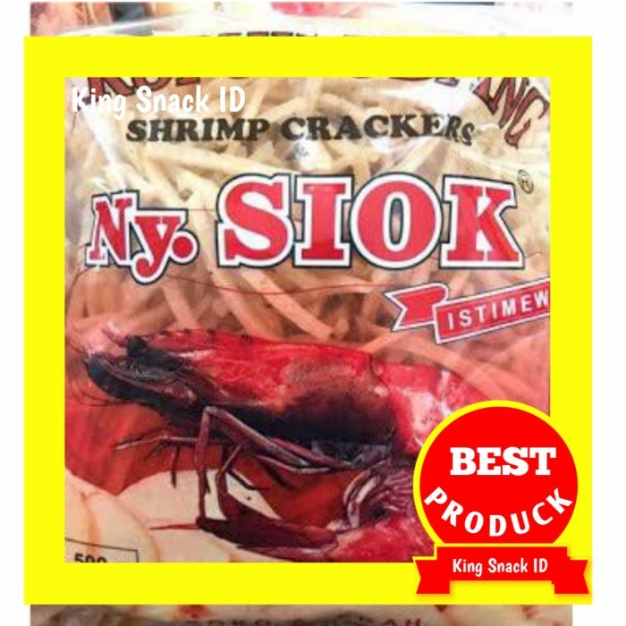 

KERUPUK UDANG NY SIOK OVAL & STICK / KRUPUK NY. SIOK - Setik