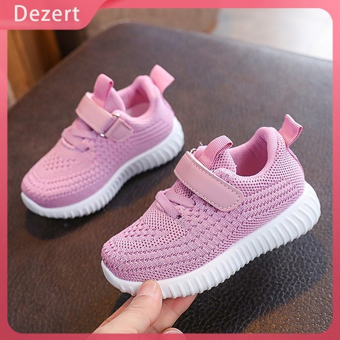 Dezert Anak perempuan Sepatu Kanvas Bernapas Mesh Sepatu Kasual Warna Permen Sepatu Bayi Balita Bayi