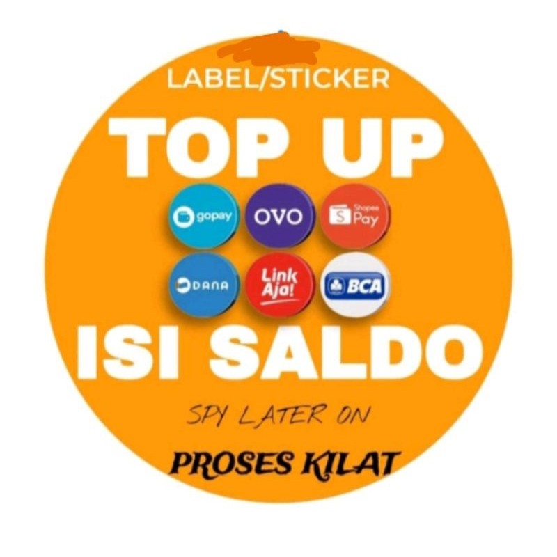 

02. LABEL STIKER,TOPUP[GPY,CC,SPI] KESEMUA,REK&EWALET