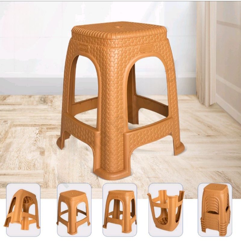 KURSI PLASTIK ROTAN BASO / KURSI BASO PLASTIK ROTAN ANYAM  KURSI PLASTIK HITAM