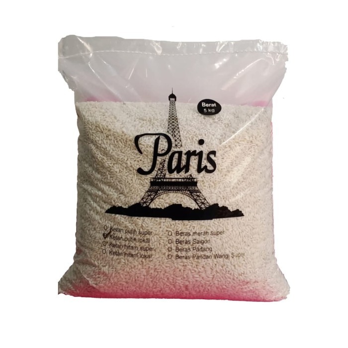 

Ketan Putih Lokal Cap Paris 5 Kg