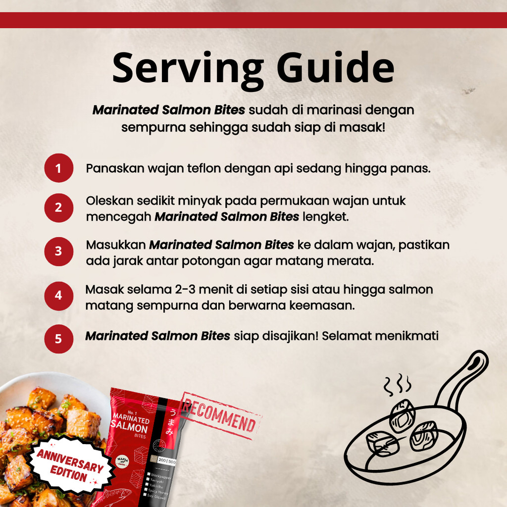 

Promo 7.7 [Mafia Daging] Mafia Daging Marinated Salmon Bites - 200g