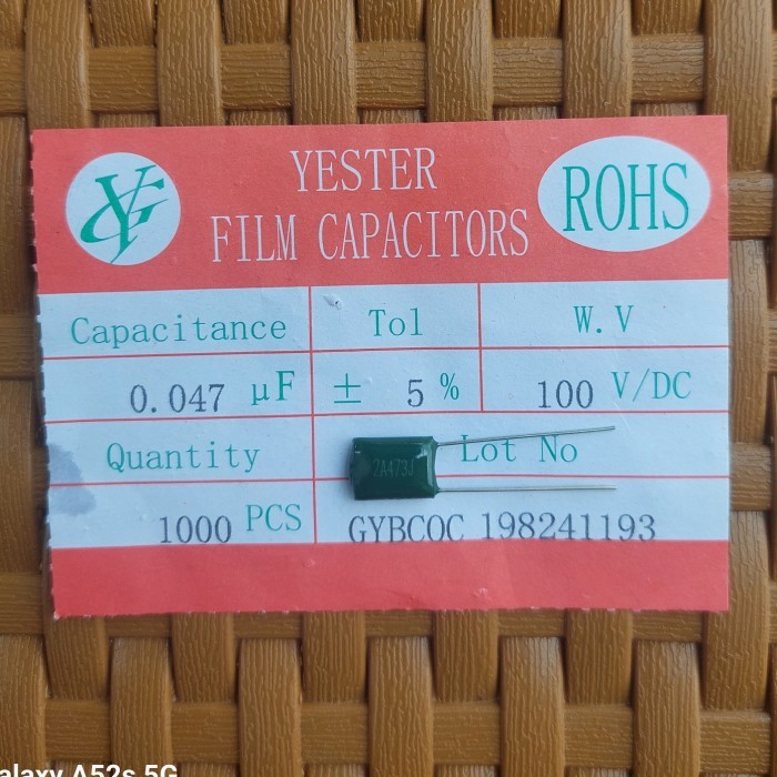 kapasitor capasitor 473 47nano 0,047uf 0.047uf 100v 100 volt By LastTwoJie
