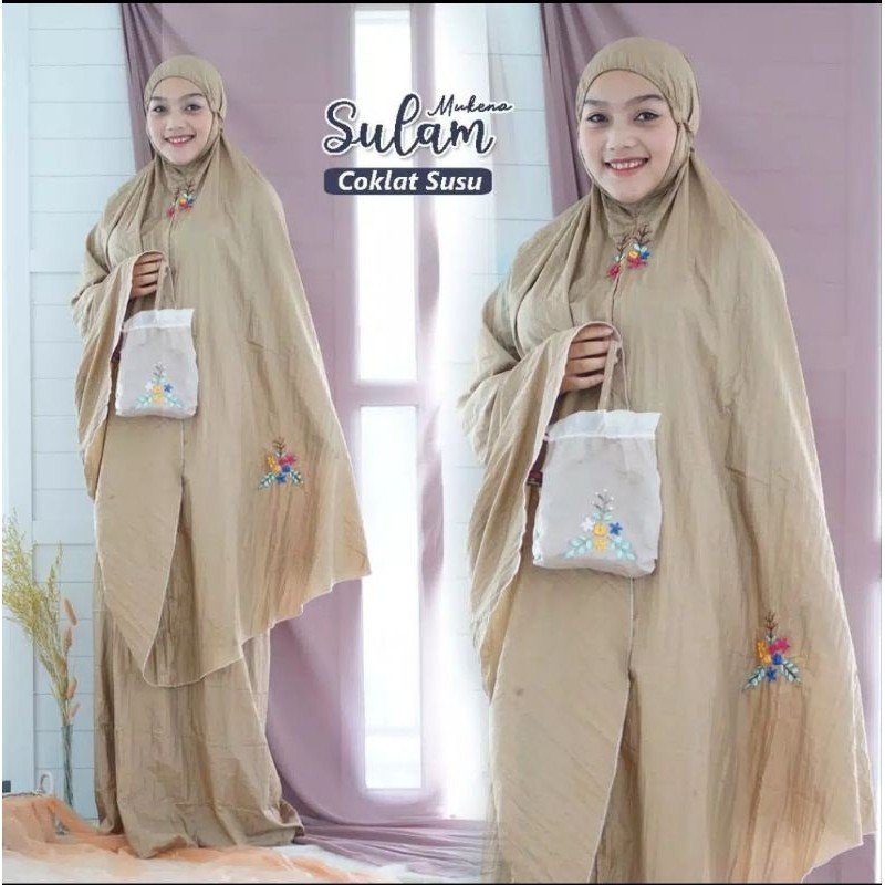 MUKENA PARASUT TAS ORGANDI SULAM PITA