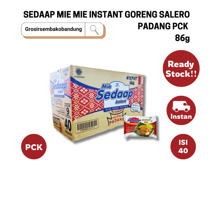 

SEDAAP MIE MIE INSTANT GORENG SALERO PADANG PCK 86g - 1 Dus - Kota Bandung