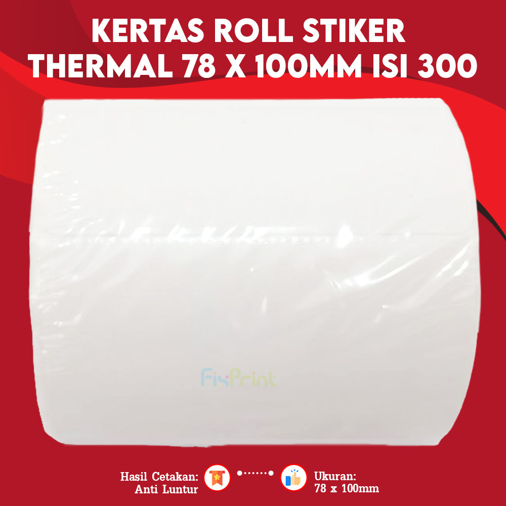 

Kertas Stiker Label Resi 78x100 Kertas Sticker Thermal Barcode Roll 100x150 Anti Luntur