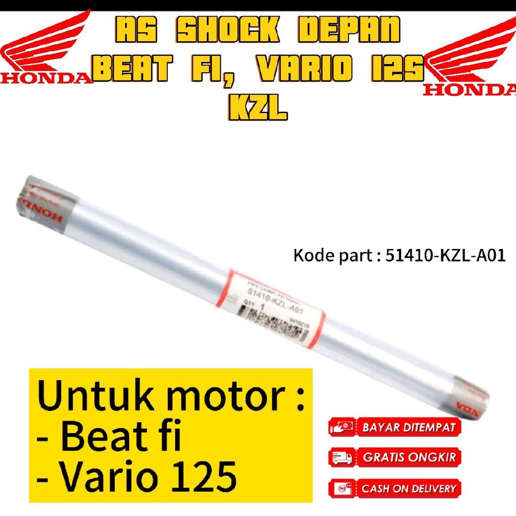 As shock depan beat fi vario 125 - sok depan motor beat - as shock depan vario KZL part sepeda motor