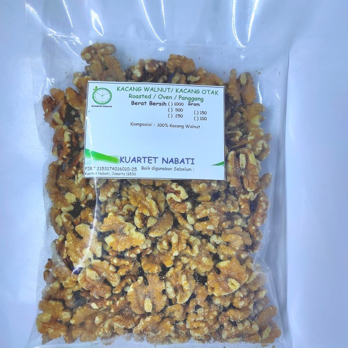 

Best Seller 1000gr Walnut - Kacang Otak - Oven - Roasted - Panggang - Matang - Original