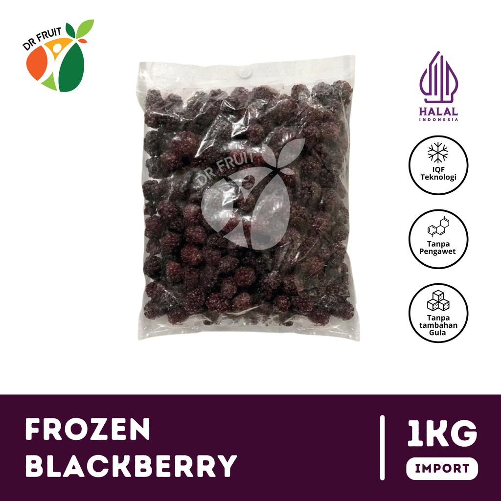 

Buah Blackberry Beku | Frozen Blackberry (IQF) | 1 KG