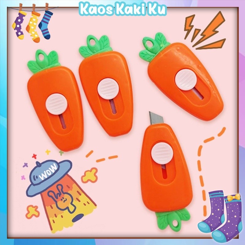 

Pisau Kecil Cutter Mini Karakter Wortel Cutter Travelling Portable