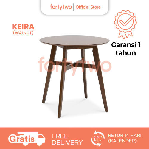 Fortytwo Meja Makan Keira - Keira Counter Height Table - Kayu Alami