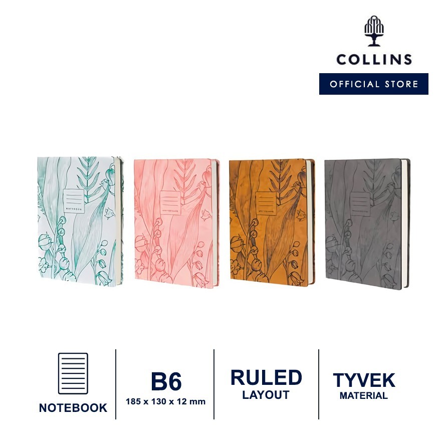 Collins Notebook Tara B6 Ruled Agenda Jurnal Planner Journal