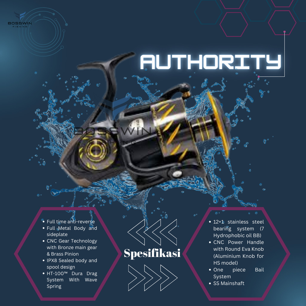 -IFS- Reel Spinning Penn Authority 2022 Full Metal Body Power Handle