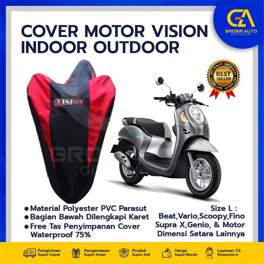 new promo sarung motor honda beat scoopy anti air waterproof / cover selimut penutup sarung mantel