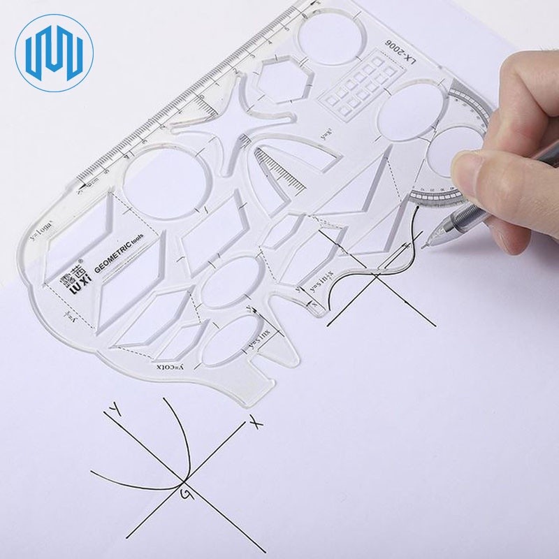 

SHQ Penggaris Geometri Multifungsi Bangun Datar Ruang Matematika Lentur