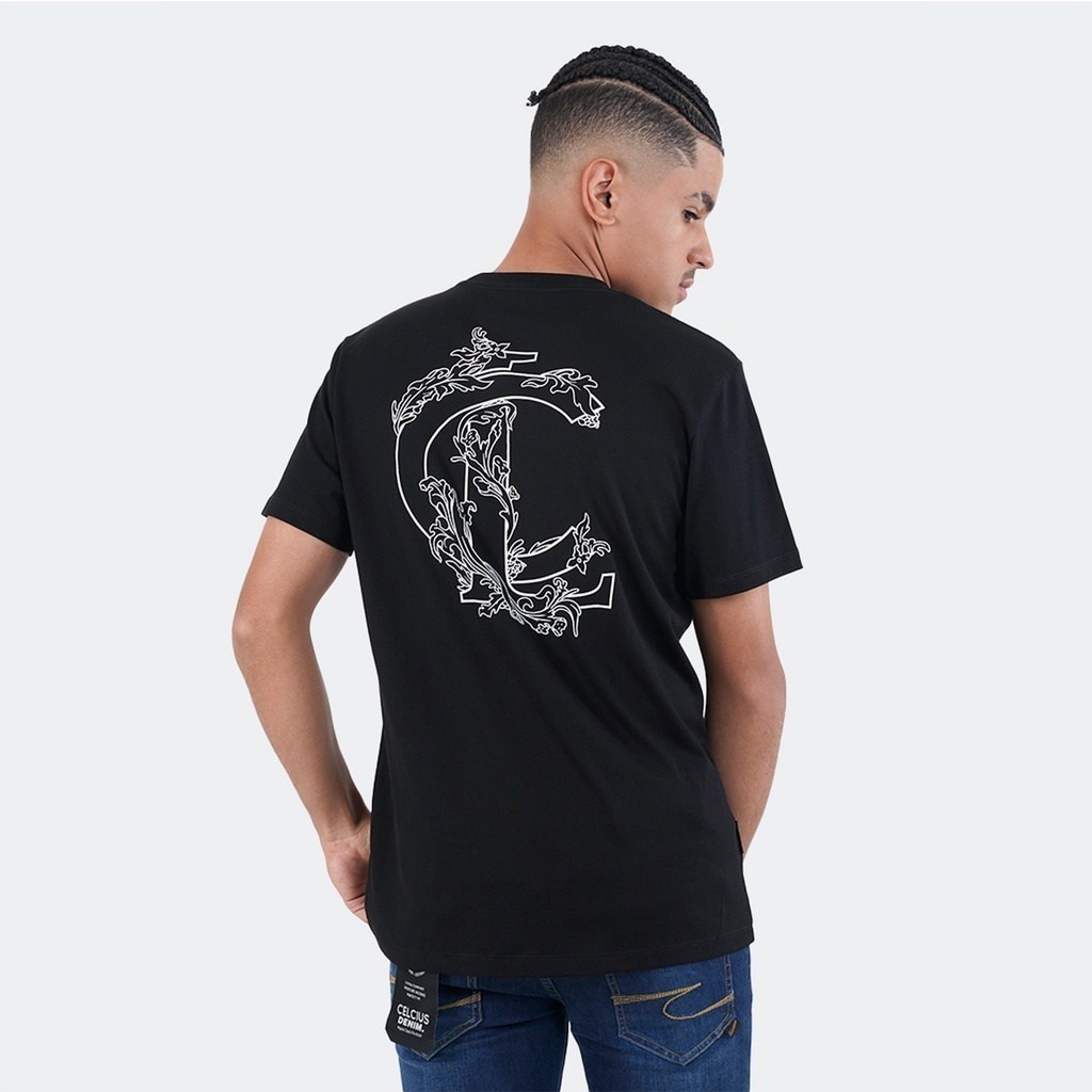 CELCIUS Kaos Print Free Box Celcius LIN000091C Hitam T-shirt T-shirt