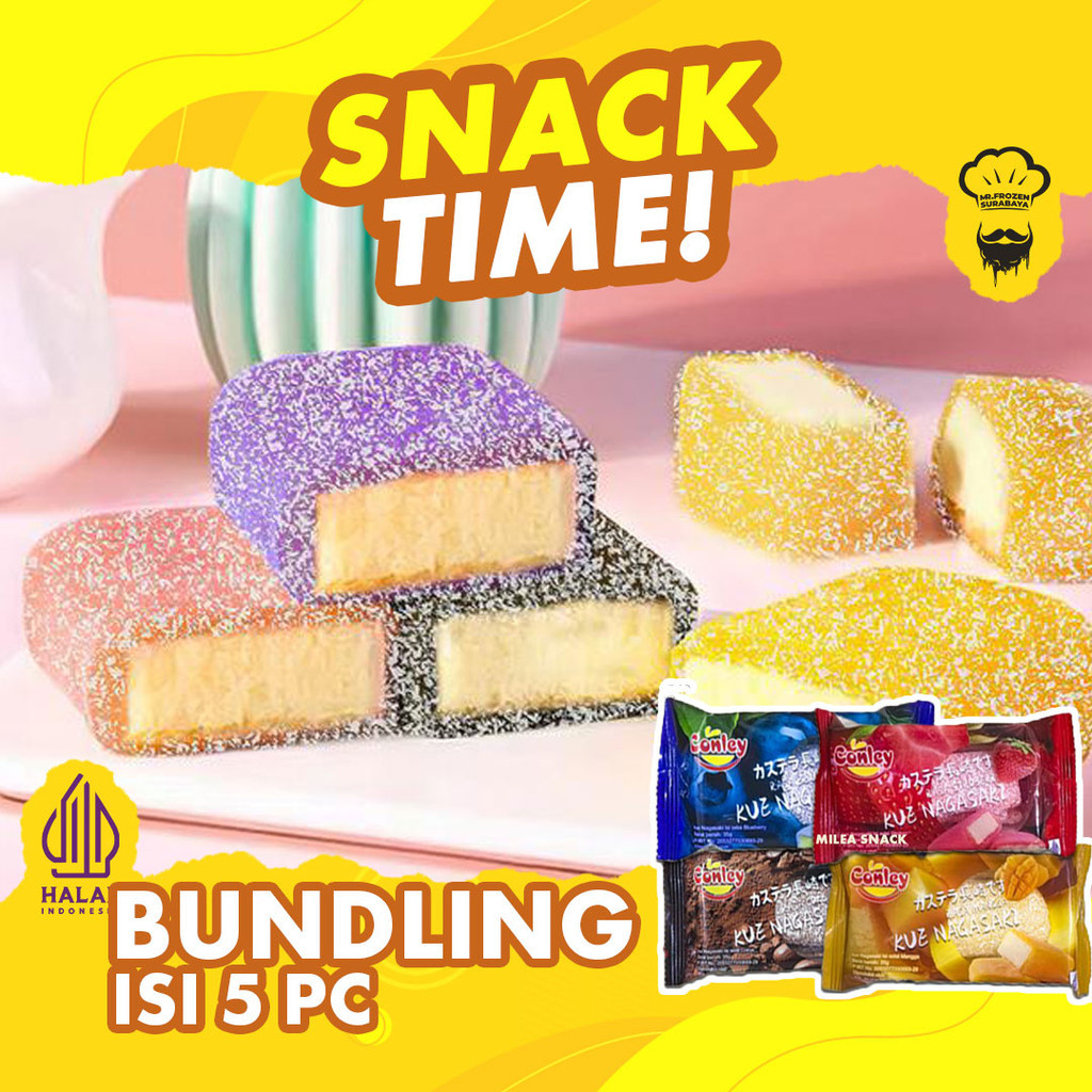 

Kue Nagasaki Conley Ice Skin Mooncake Isi 5 Pc
