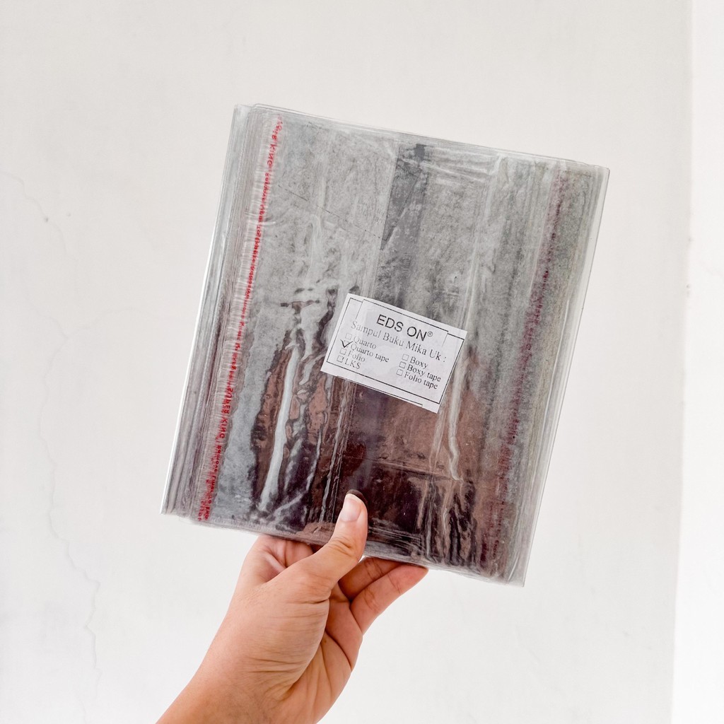 

SAMPUL BUKU UKURAN KWARTO BOXY FOLIO SAMPUL BUKU MIKA LEM / SAMPUL BUKU TEBAL LEM ISI 50 PCS