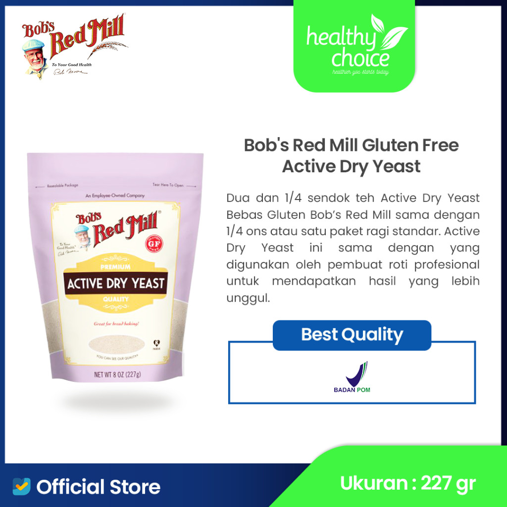 

Bob's Red Mill Gluten Free Active Dry Yeast 227gr