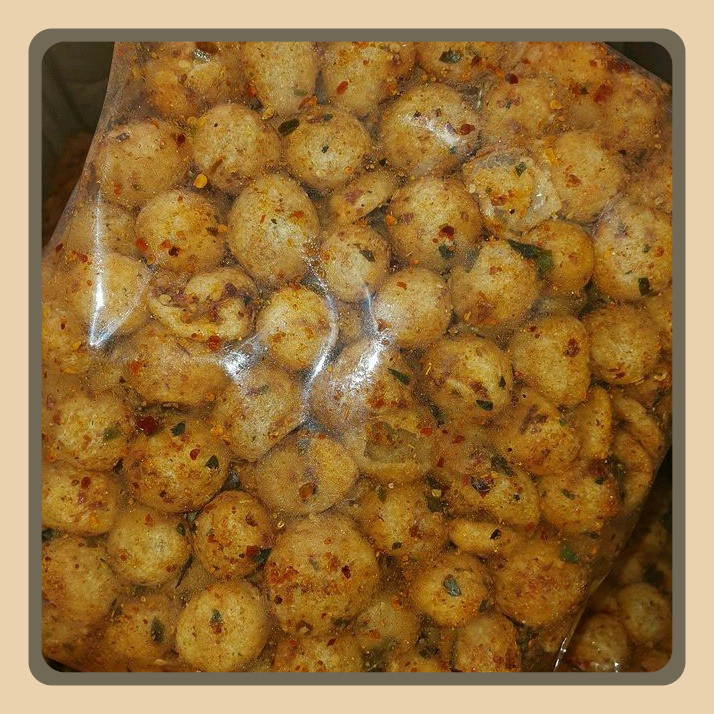 

Cimol Kering Emplod Pedas Asin Endog Lewo Kemasan 250gr