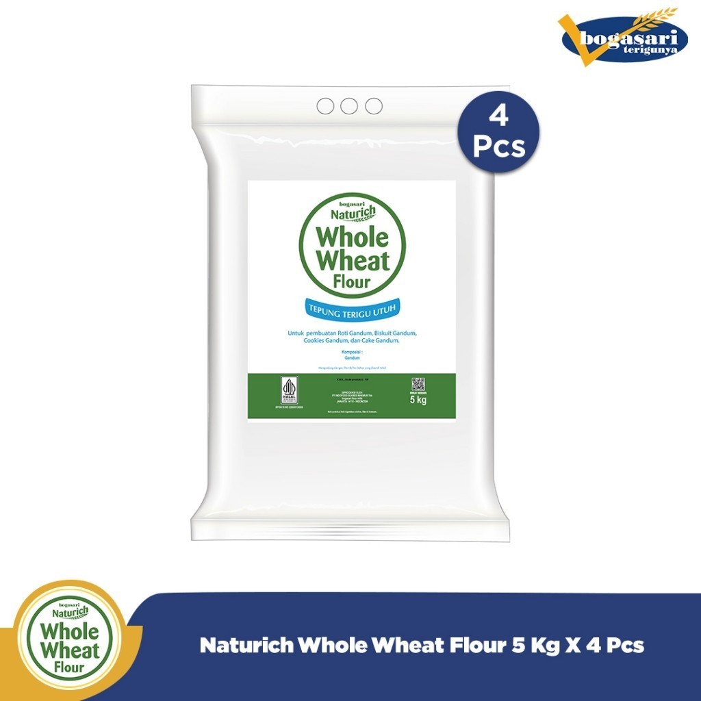 

4 PCS - Naturich Whole Wheat Flour 5 Kg