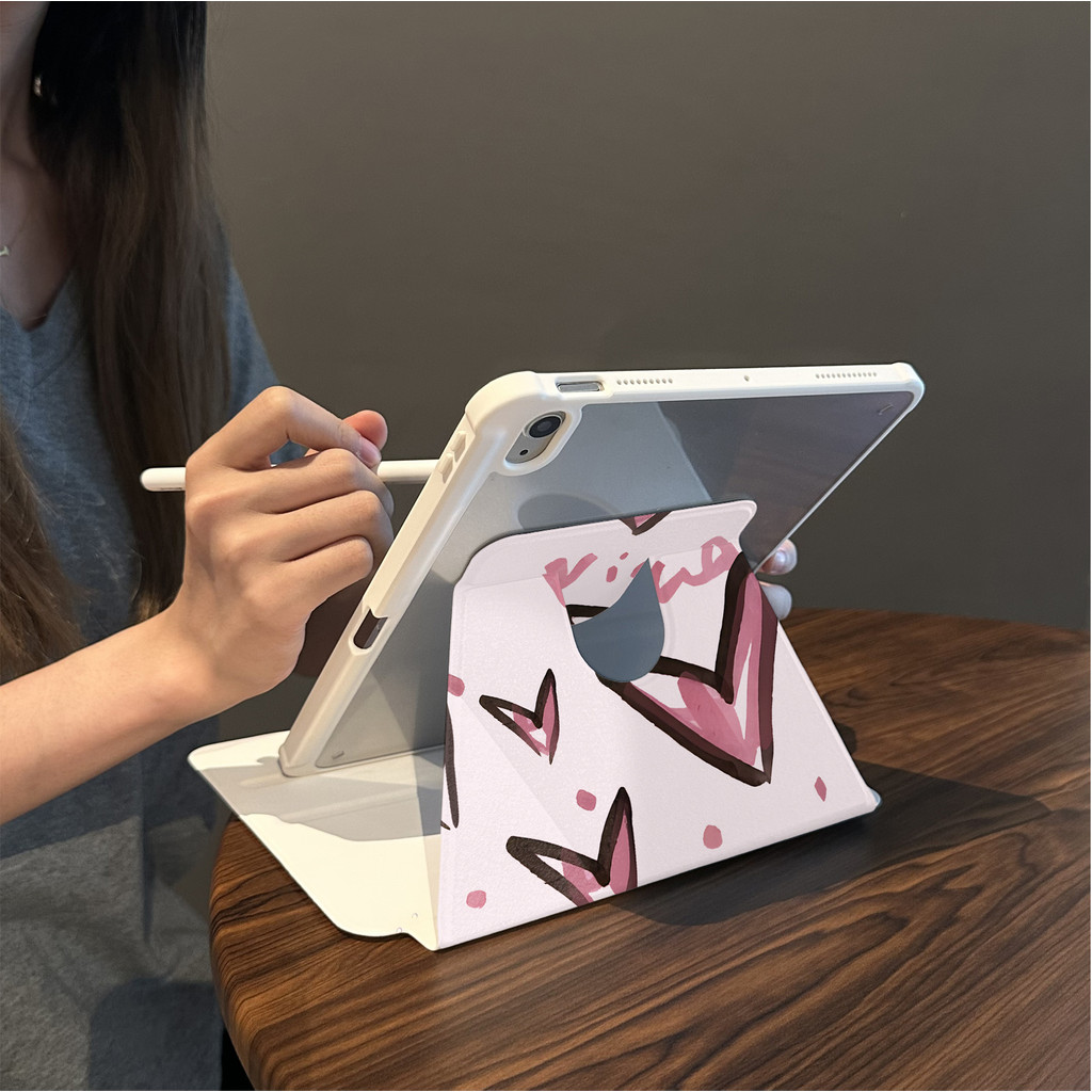 Cocok untuk ipad gen 10 tablet case pelindung lucu ipad air 5 rotasi ipad pro 11 inci 360° 10.9 inci