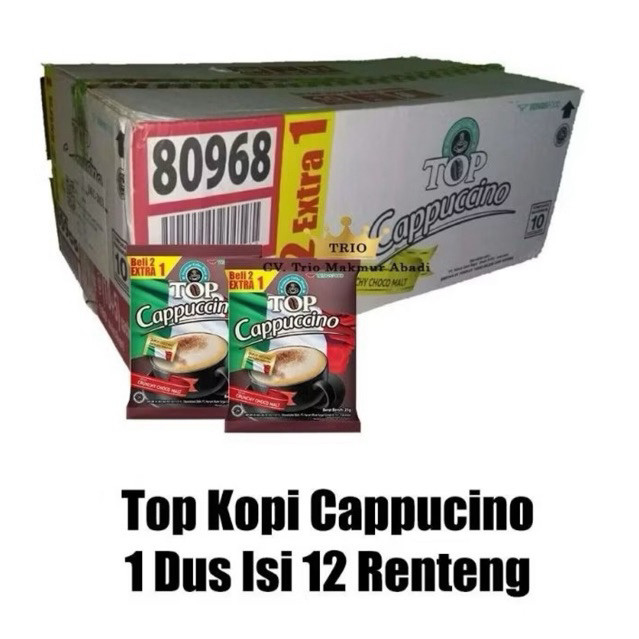 

[1 dus isi 12 renceng x 15pcs] kopi Top cappucino