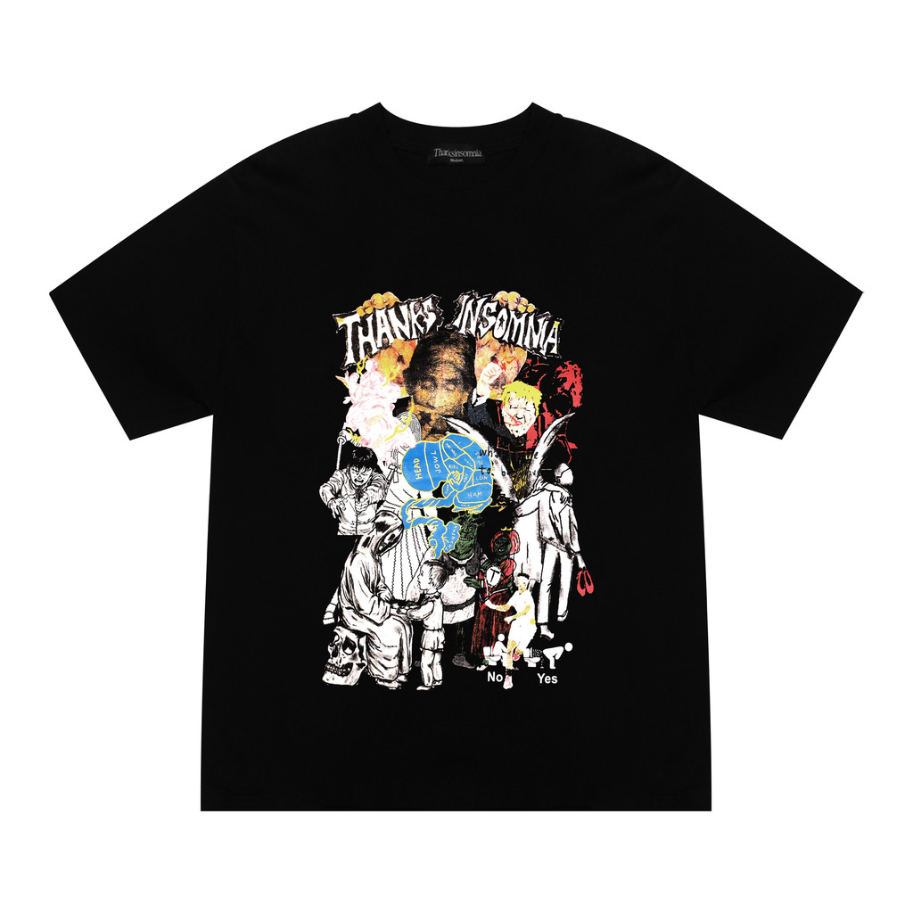 Boxy Fit T Shirt Original Kaos Lianne Black Thanksinsomnia