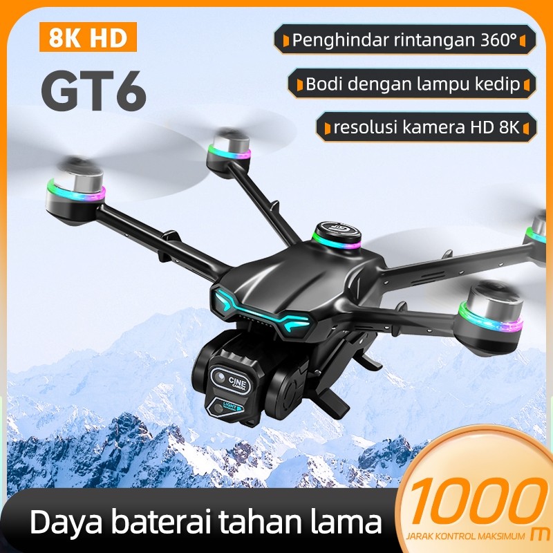 COD GT6 GPS Drone kamera jarak jauh fotografi udara profesional murah dual camera drone premium laki