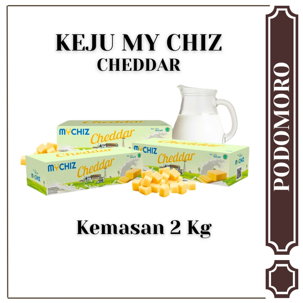 

New Keju Cheddar My Chiz Keju Block Kemasan 2 Kg Terlaris