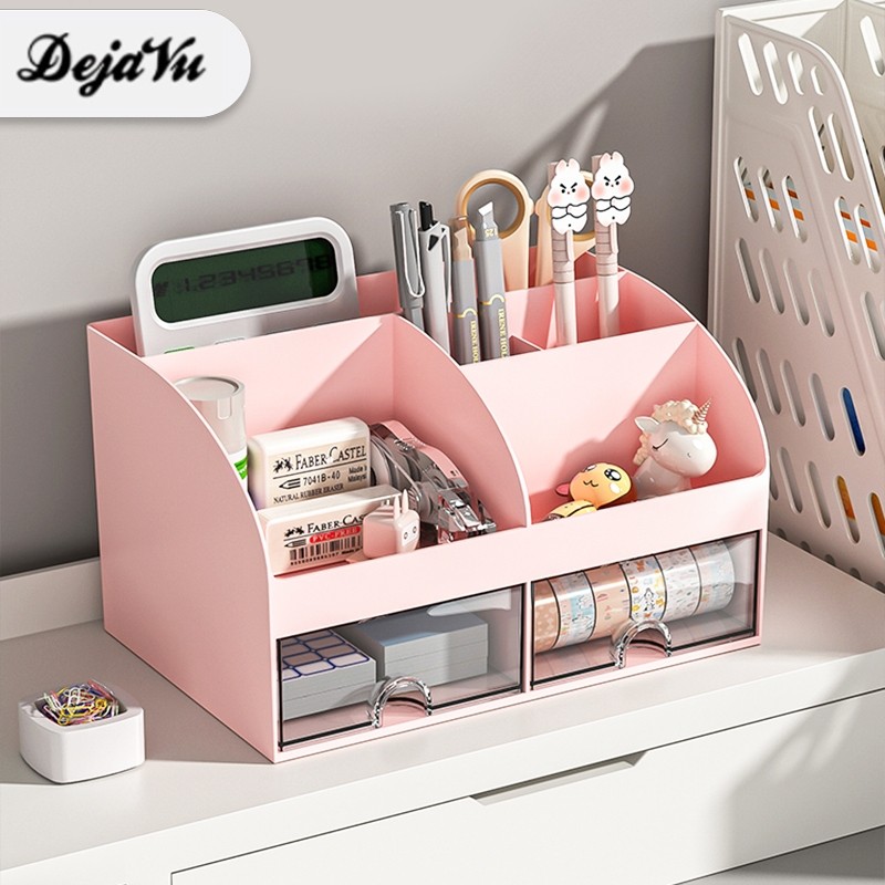 

Dejavu Rak Organizer Meja Kosmetik Tempat Make Up Plastik Skincare Susun Multifungsi Rak Alat Tulis Meja Kantor Aksesoris Peralatan Kerja HSB686