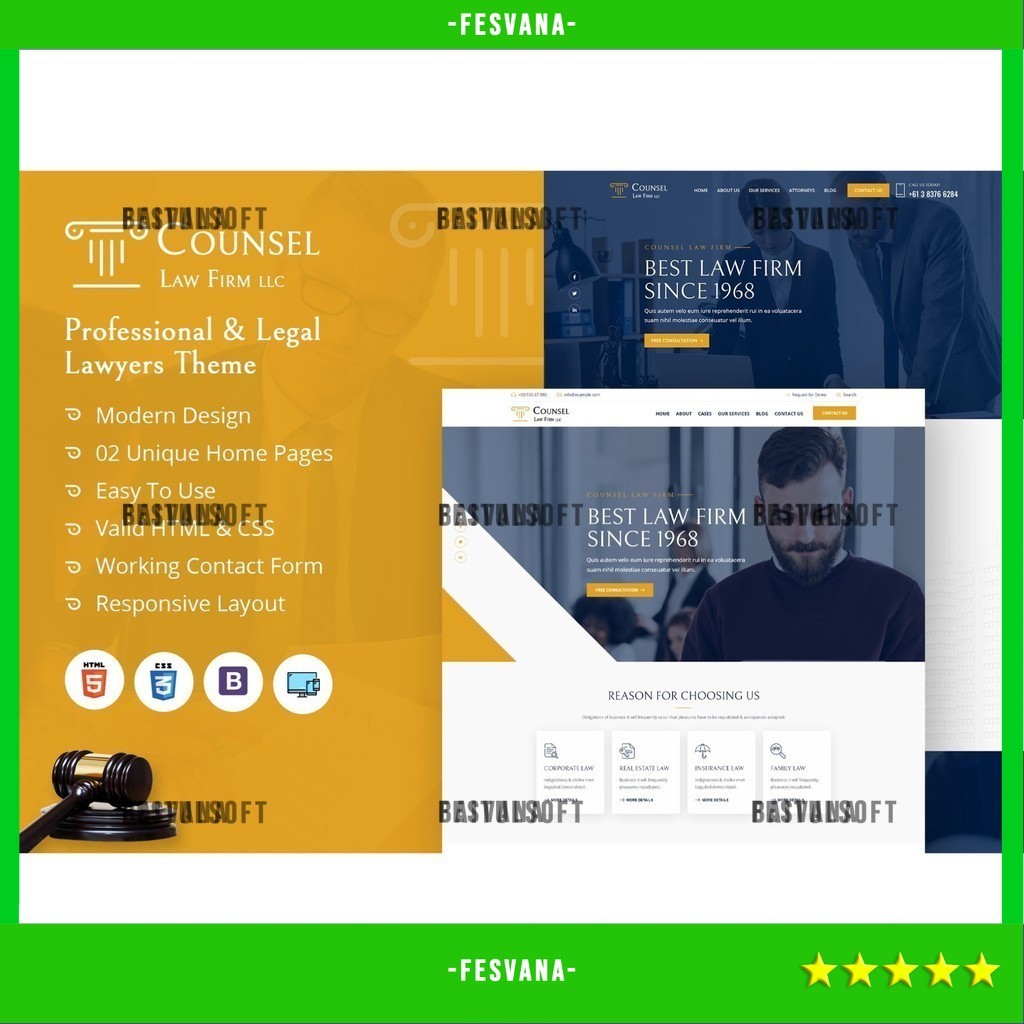 WORDPRESS THEME ADVISOM | LAW FIRM   D5382 TEMA TEMPLATE WEB BY FESVANA ORIGINAL