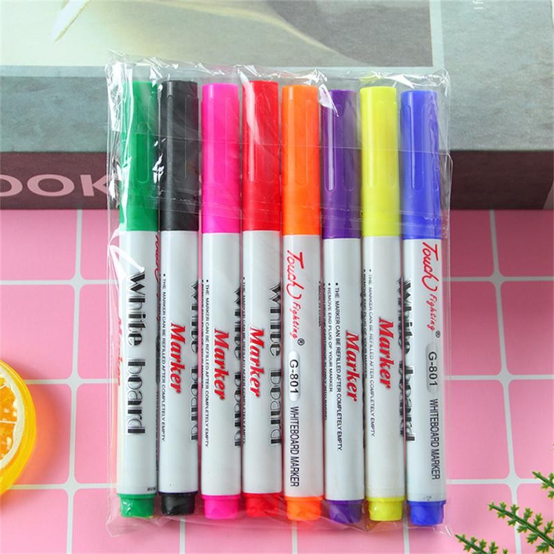 

12 Colors Whiteboard Markers Pen Erasable Colorful Marker Pens Liquid Chalk Pens for School Office Writing Painting Stationary