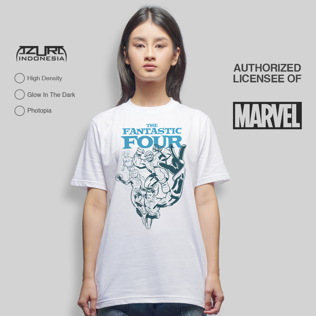 Azura Kaos Marvel Original The Fantastic 4 Team Sketch Character Putih