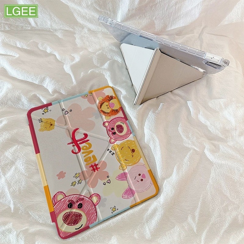 Lipat 3+Y Bentuk Y, Sarung iPad Premium, Cocok untuk Air6 Air7 11 inci M2 M3, Pro 11 inci M4 2024, 1