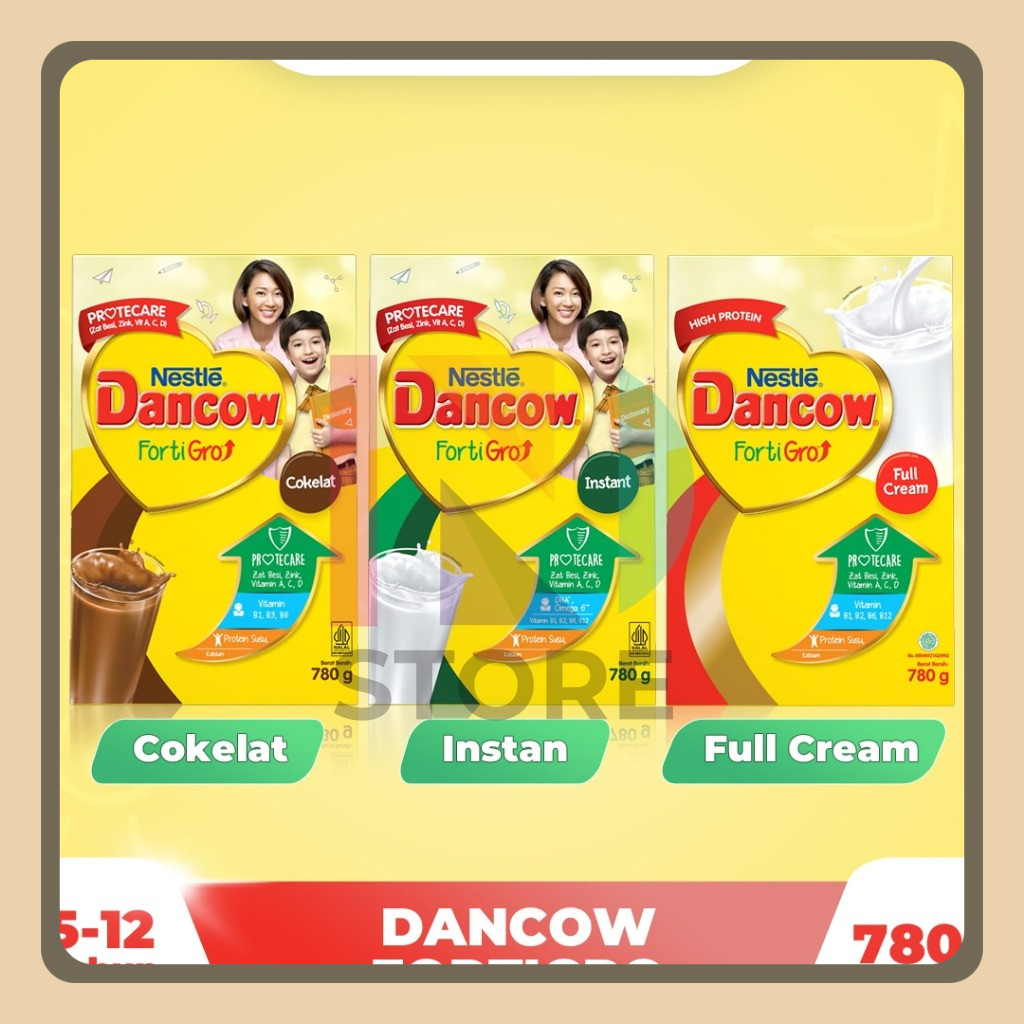 

Dancow Fortigro Instant/Cokelat/Full Cream 780Gr