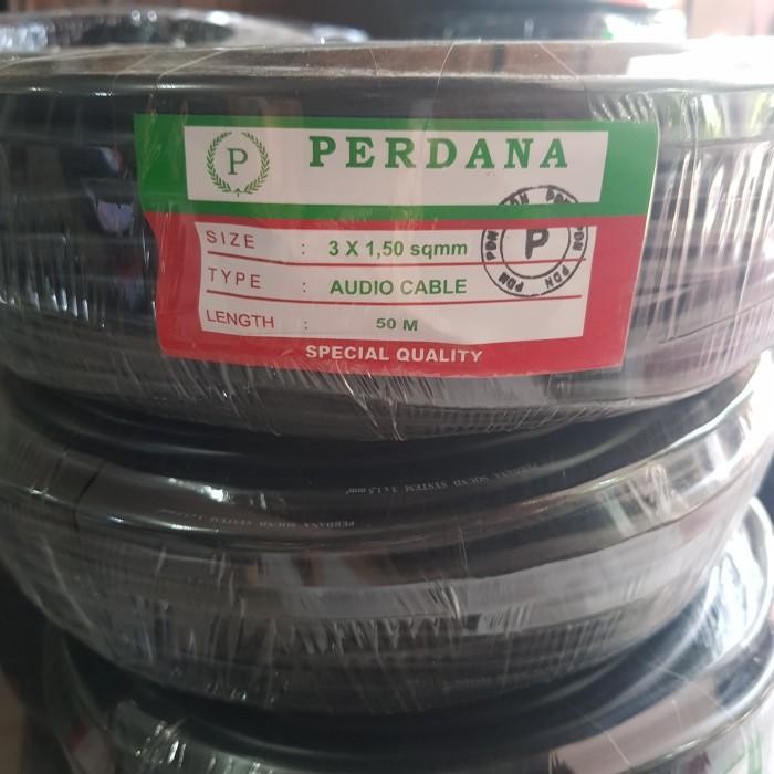 Perdana Kabel Listrik Serabut NYYHY 3 x 1.5 / 3x1.5 mm Hitam 50m Rol