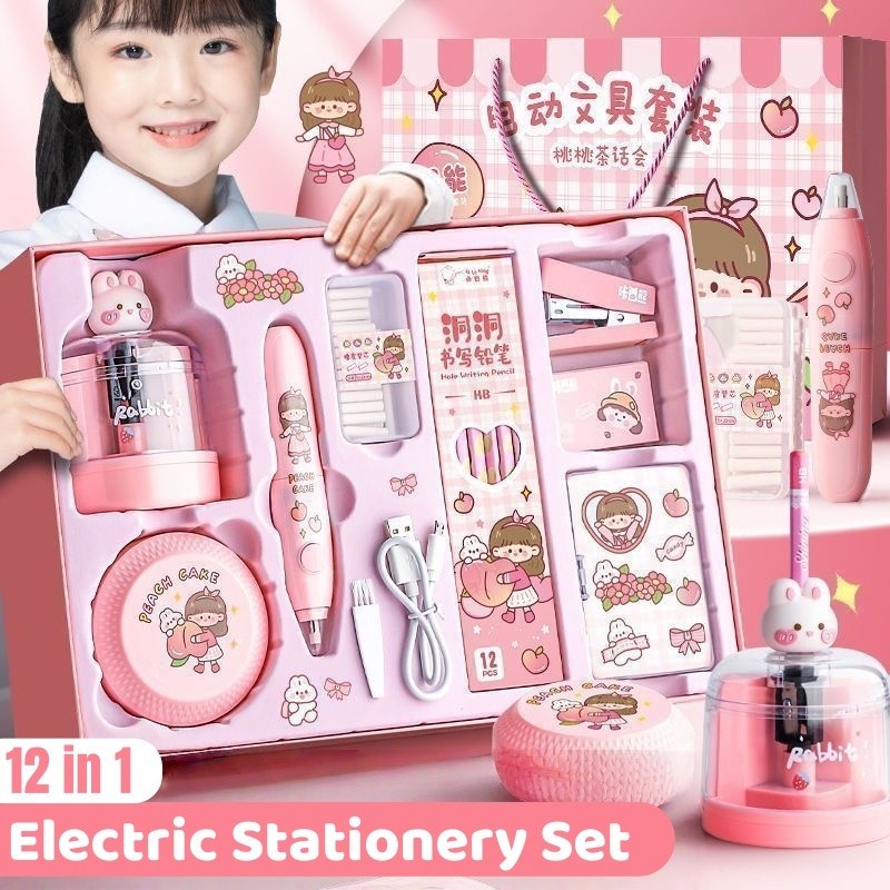 

New IRIS 12 IN 1 Alat Tulis Elektrik Rautan Penghapus Vacuum Pensil Anak/ Elektrik Rautan Penghapus Vacuum Pensil Anak Alat Perkakas Belajar AnakPremium