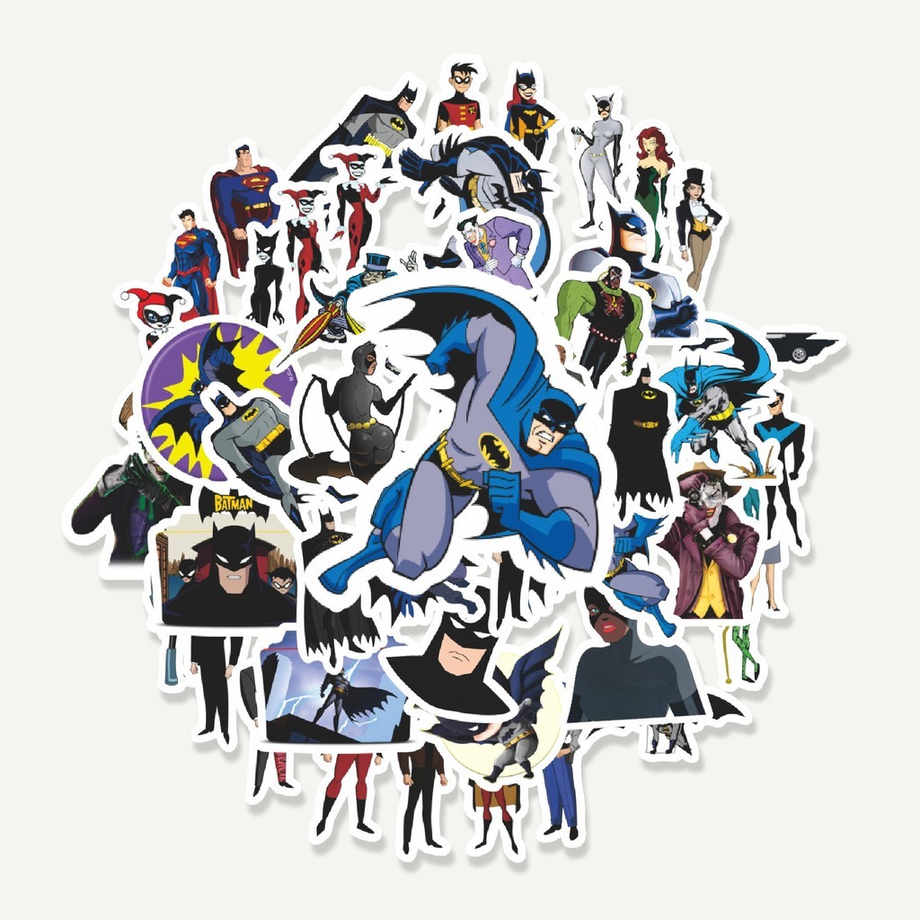 

Sticker Pack Sticker Kartun Batman The Animated Series Sticker | Sticker TUMBLR | Stiker LAPTOP KOPER HELM