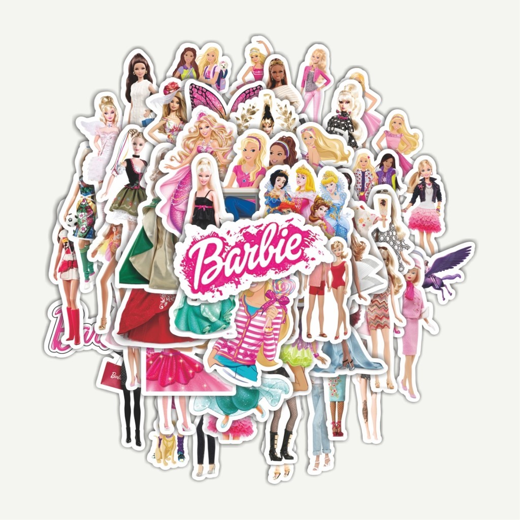 

Sticker Pack Stiker Kartun Barbie | Sticker TUMBLR | Stiker LAPTOP KOPER HELM