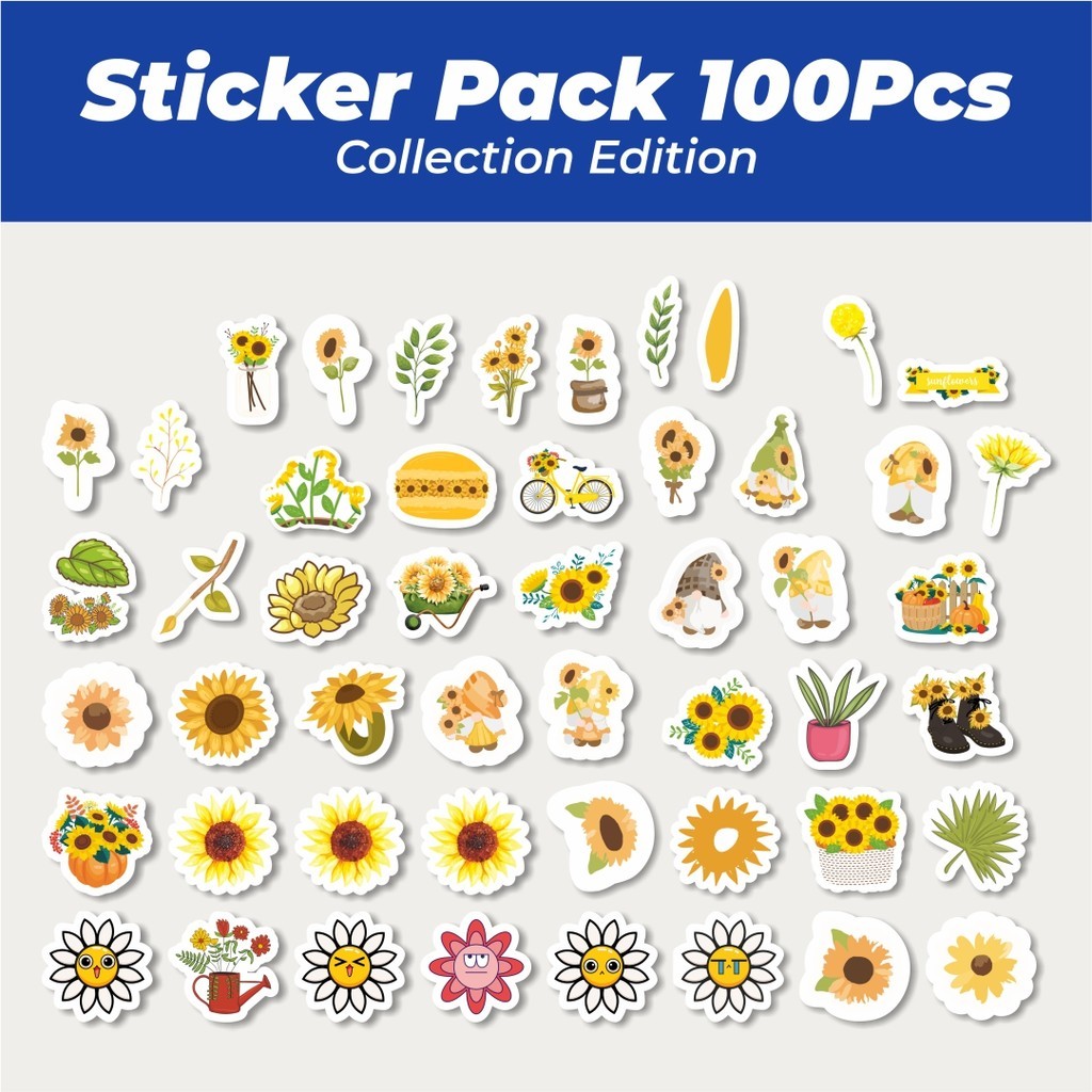 

Hot Sticker Kartun Bunga Aster Elemen Kawaii Lucu Anti Air Stikers Berperekat Waterproof Sticker Decal Buat Motor Helm Buku Journal Koper Casing HP Laptop Botol Minum