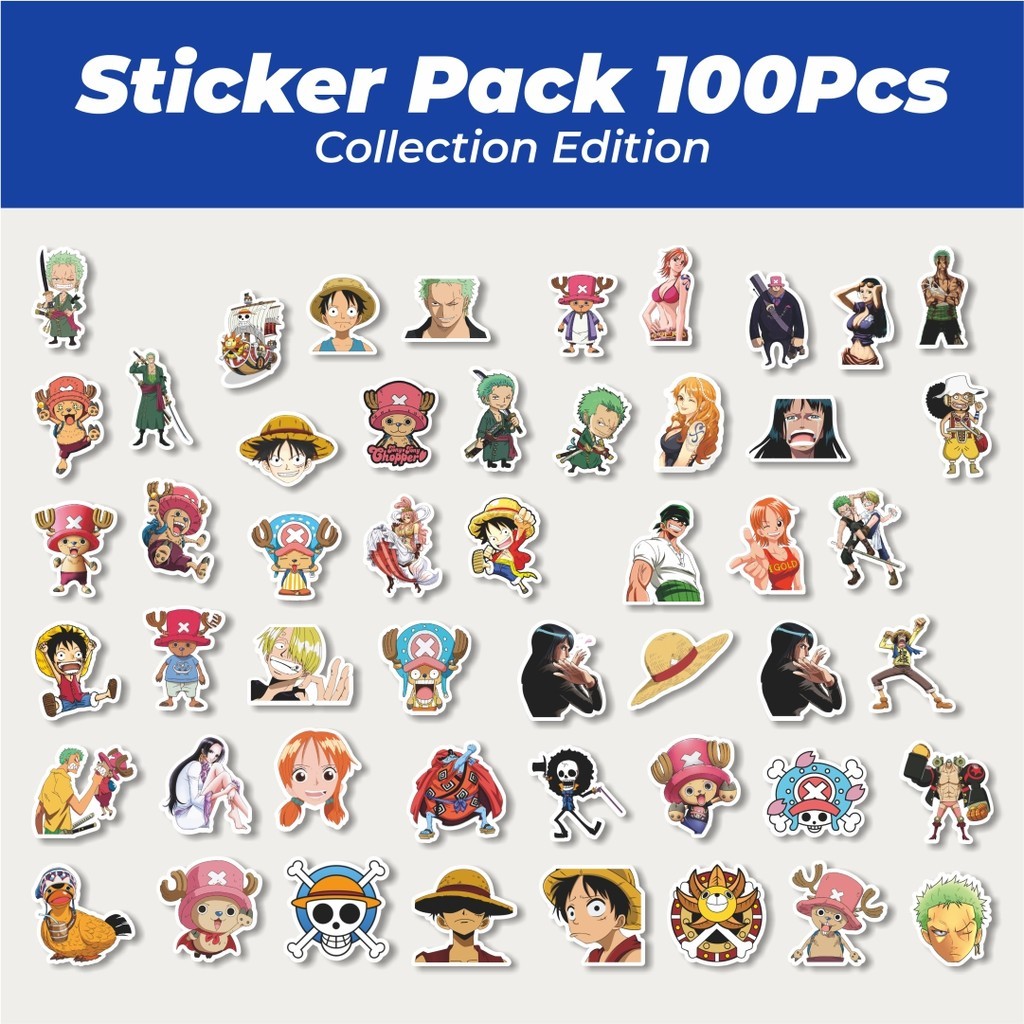 

Hot Stiker Anime One Piece Versi 11 Lucu Anti Air Stikers Berperekat Waterproof Sticker Decal Buat Motor Helm Buku Journal Koper Casing HP Laptop Botol Minum