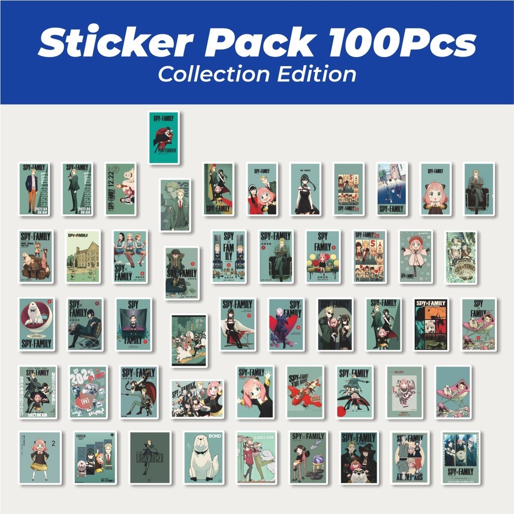

Hot Stiker Anime Poster Spy X Family Lucu Anti Air Stikers Berperekat Waterproof Sticker Decal Buat Motor Helm Buku Journal Koper Casing HP Laptop Botol Minum