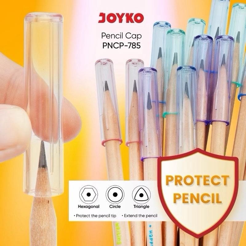 

[PB] Penutup Pensil Kayu Pencil Cap Tutup Pensil Joyko PNCP-785 isi 4 Anti Kotor Kotak Pensil Helm Penutup Ujung Pensil Kayu All Merk Anti Putus Bersih Alat Tulis Anak Sekolah Kantor Menggambar