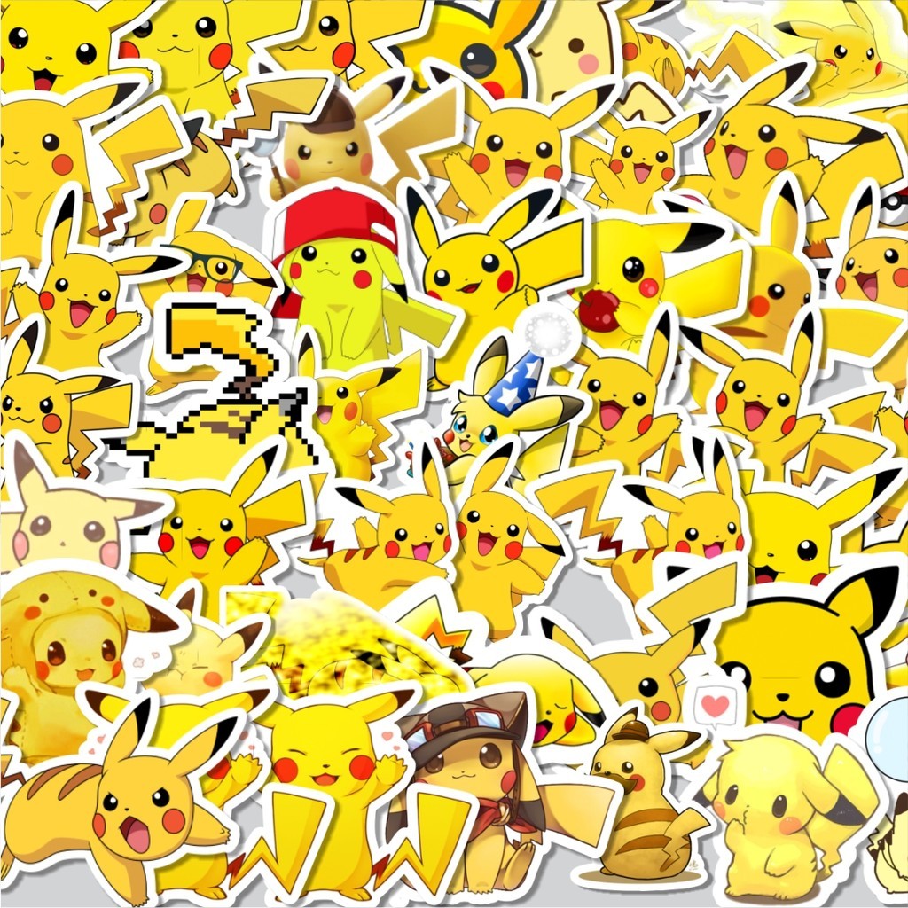 

Stiker Cutting Pack Stiker Kartun Pokemon Pikachu Isi 100Pcs Series Aesthetic Lucu Keren Untuk Koper Bahan Vynil