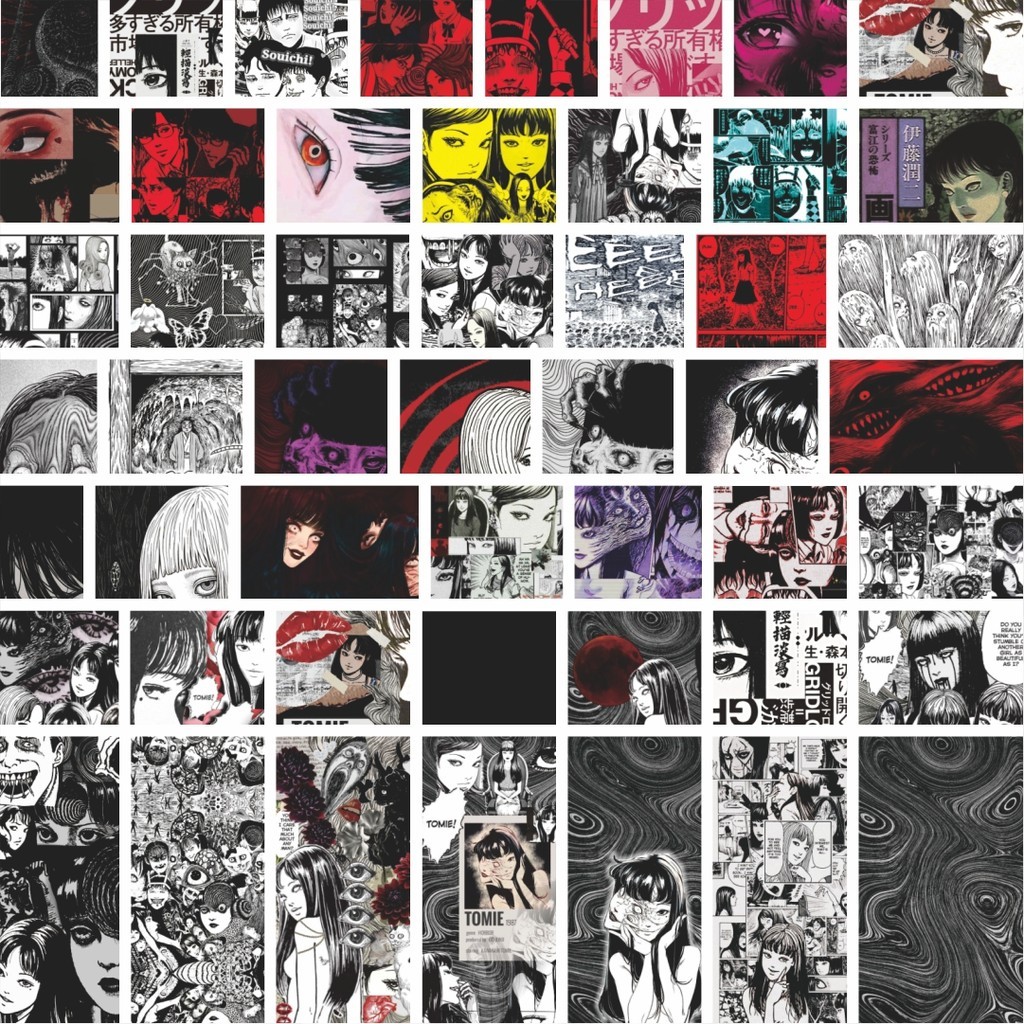 

Stiker Cutting Pack Stiker Anime Horor Junji Ito Collection Isi 100Pcs Series Aesthetic Lucu Keren Untuk Koper Bahan Vynil