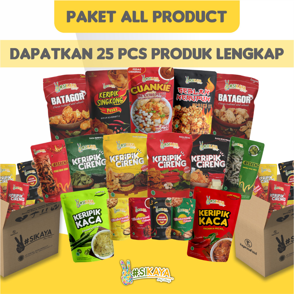 

Paket Keripik Komplit All Product-Sikaya