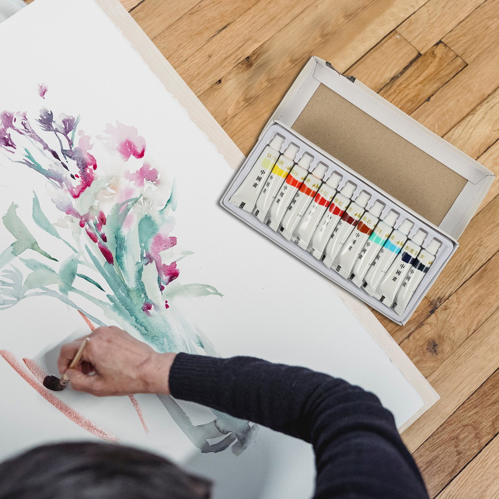 

1 Set Colorful Painting Pigment for Traditional Chinese Painting Painting Accessory Multi-color Pigment