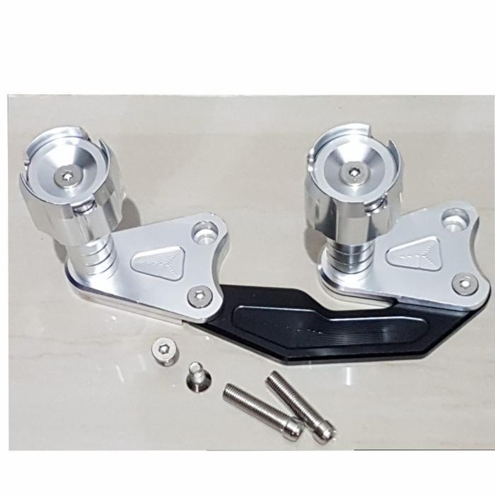 JALU KNALPOT FUL SET CNC BESI VARIASI NMAX/N MAX NEW 2021 22/AEROX 155 - Silver, Full Besi Cnc