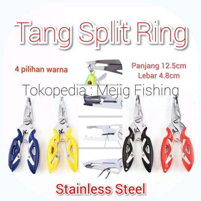 Tang Split Ring Micro UL Jigging Gunting PE Stainless steel - Kuning